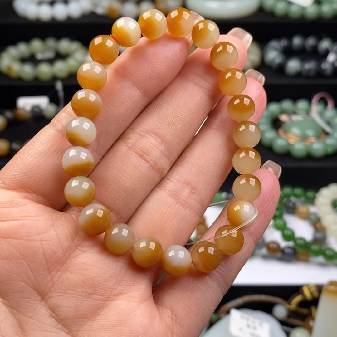 和田玉手串未镶嵌西*.