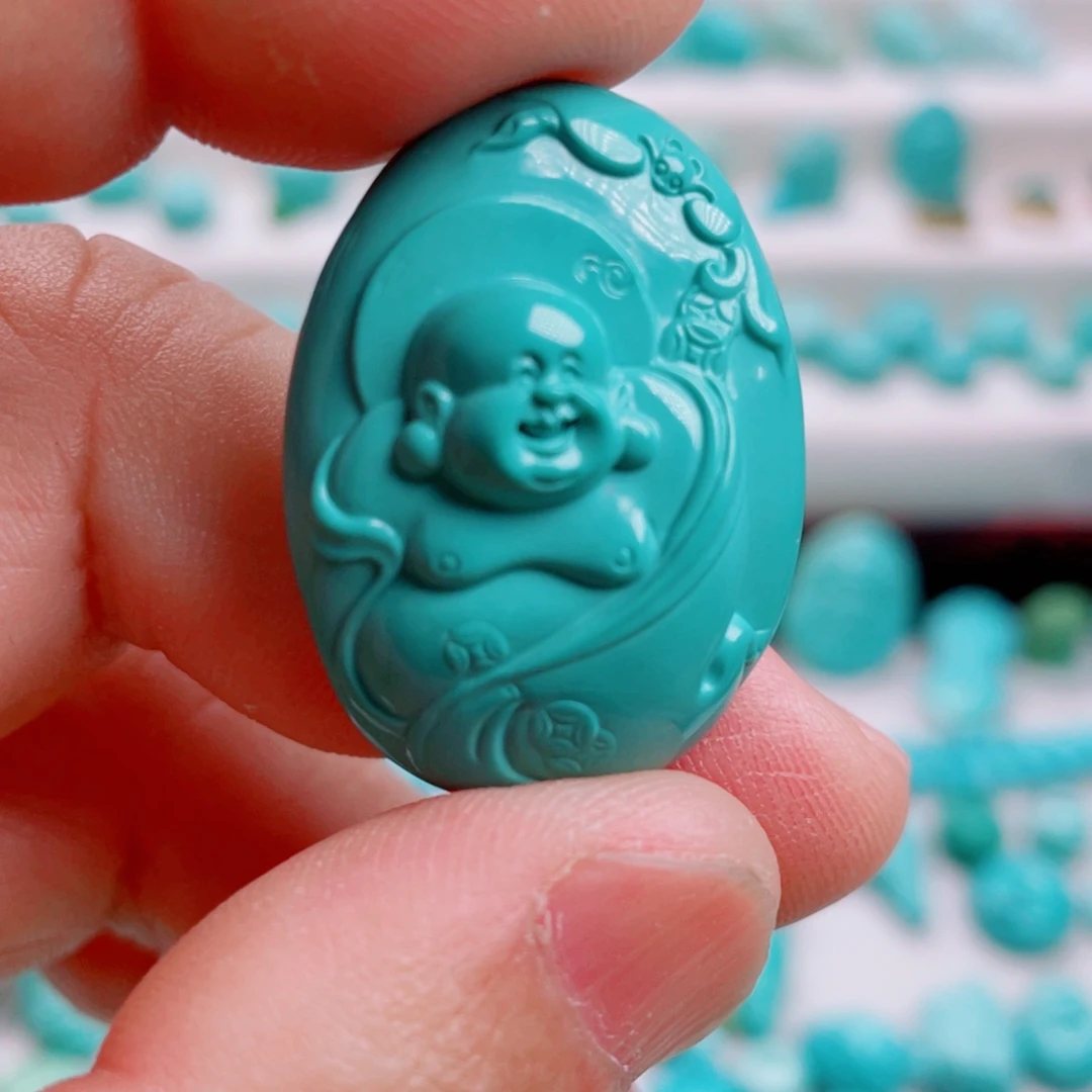 绿松石未镶嵌吊坠(不含链)