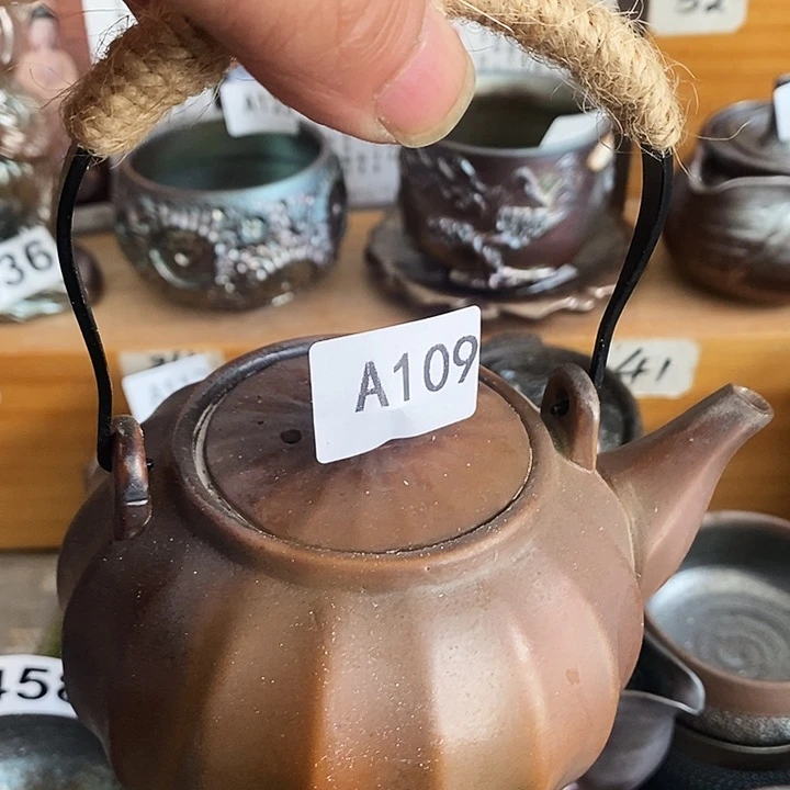 紫砂茶杯柴烧煮茶壶109