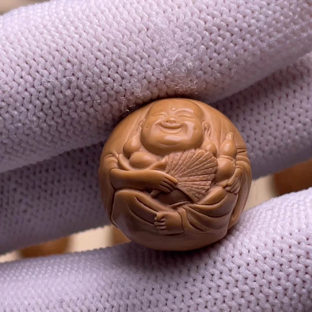 猴头核桃吊坠弥勒佛18+