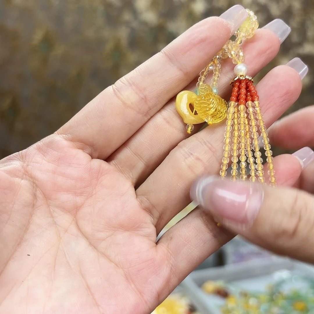 琥珀未镶嵌手链琥珀