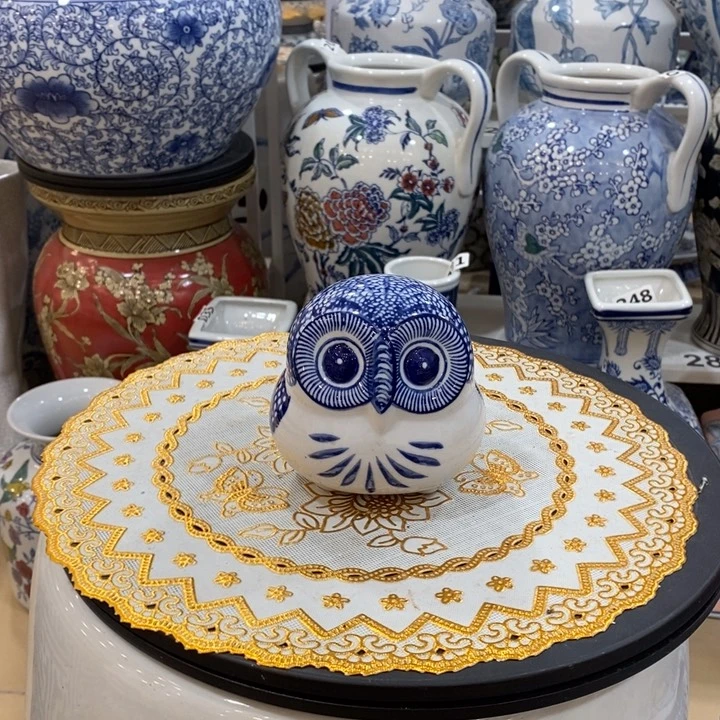 摆件手绘陶瓷小动物摆件