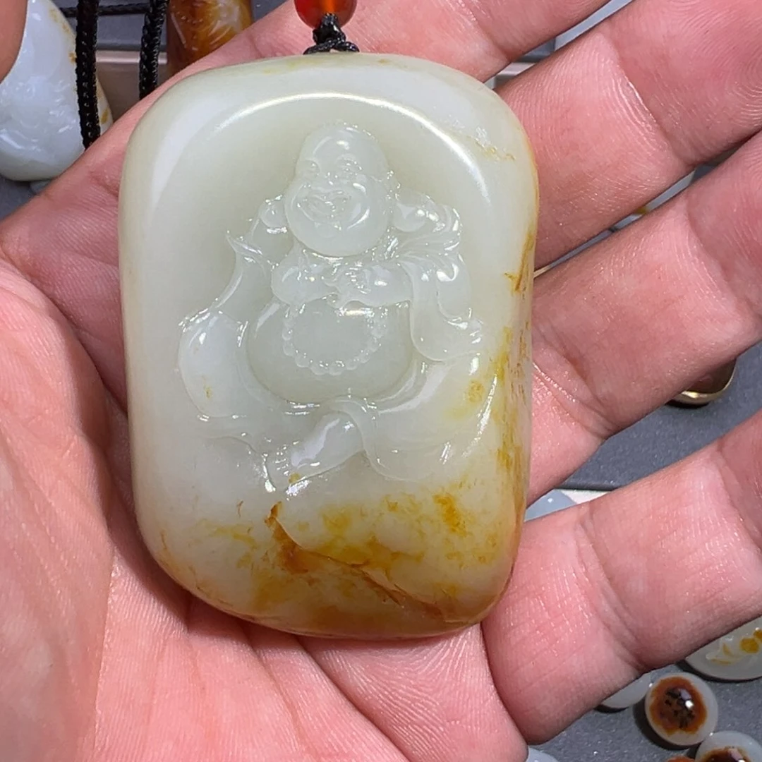 和田玉未镶嵌挂件