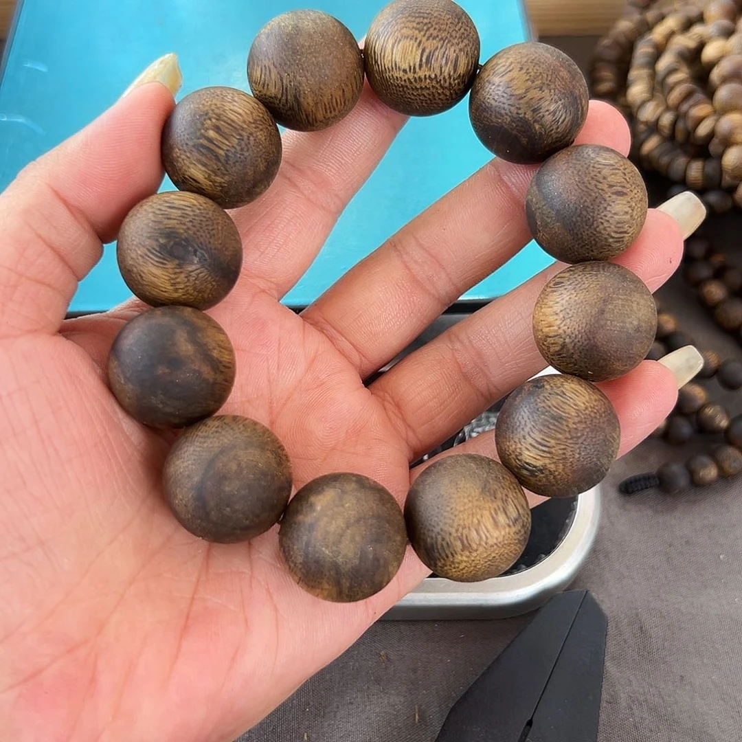 沉香碎屑沉香20圆珠多圈32g