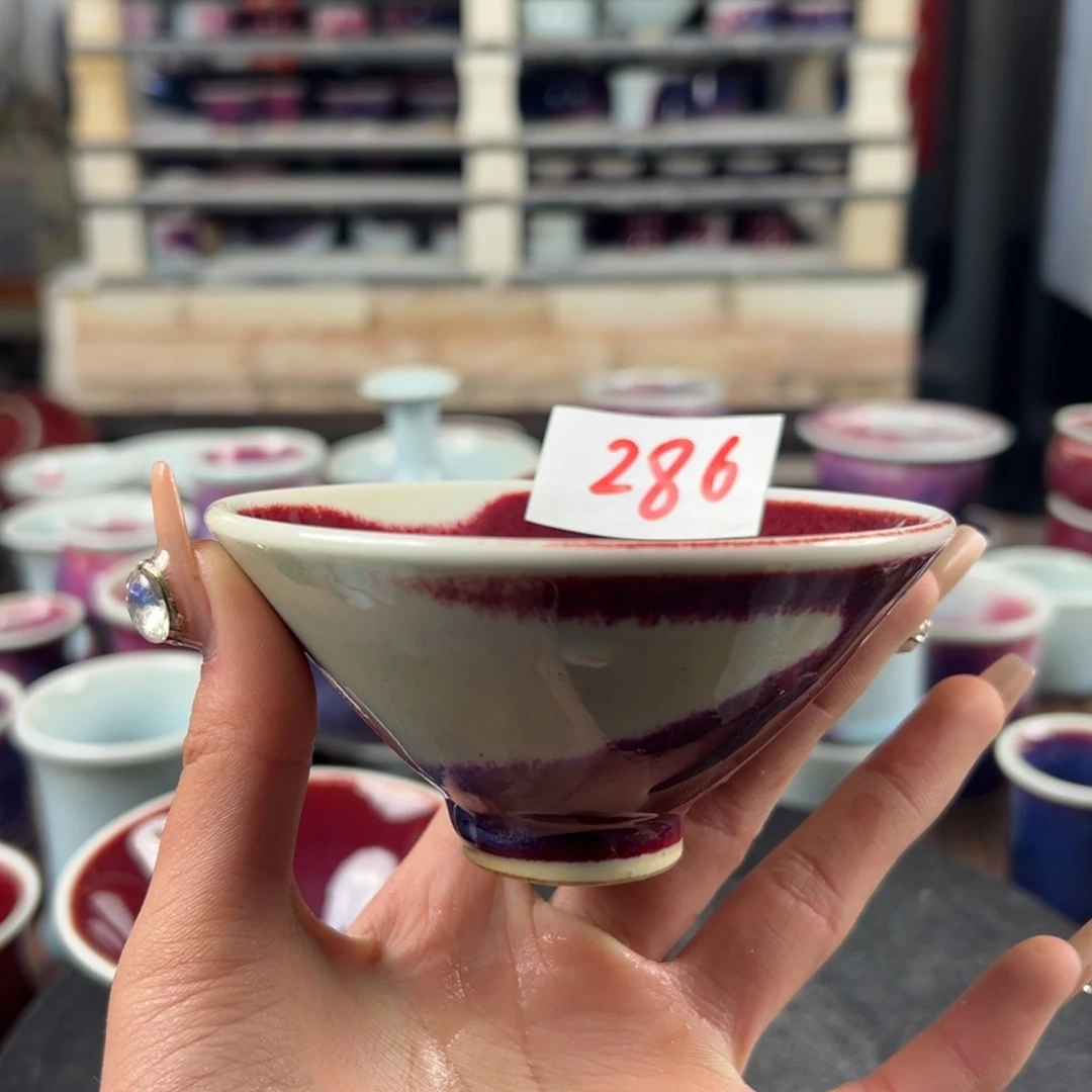 瓷片微瑕主人杯纯手工