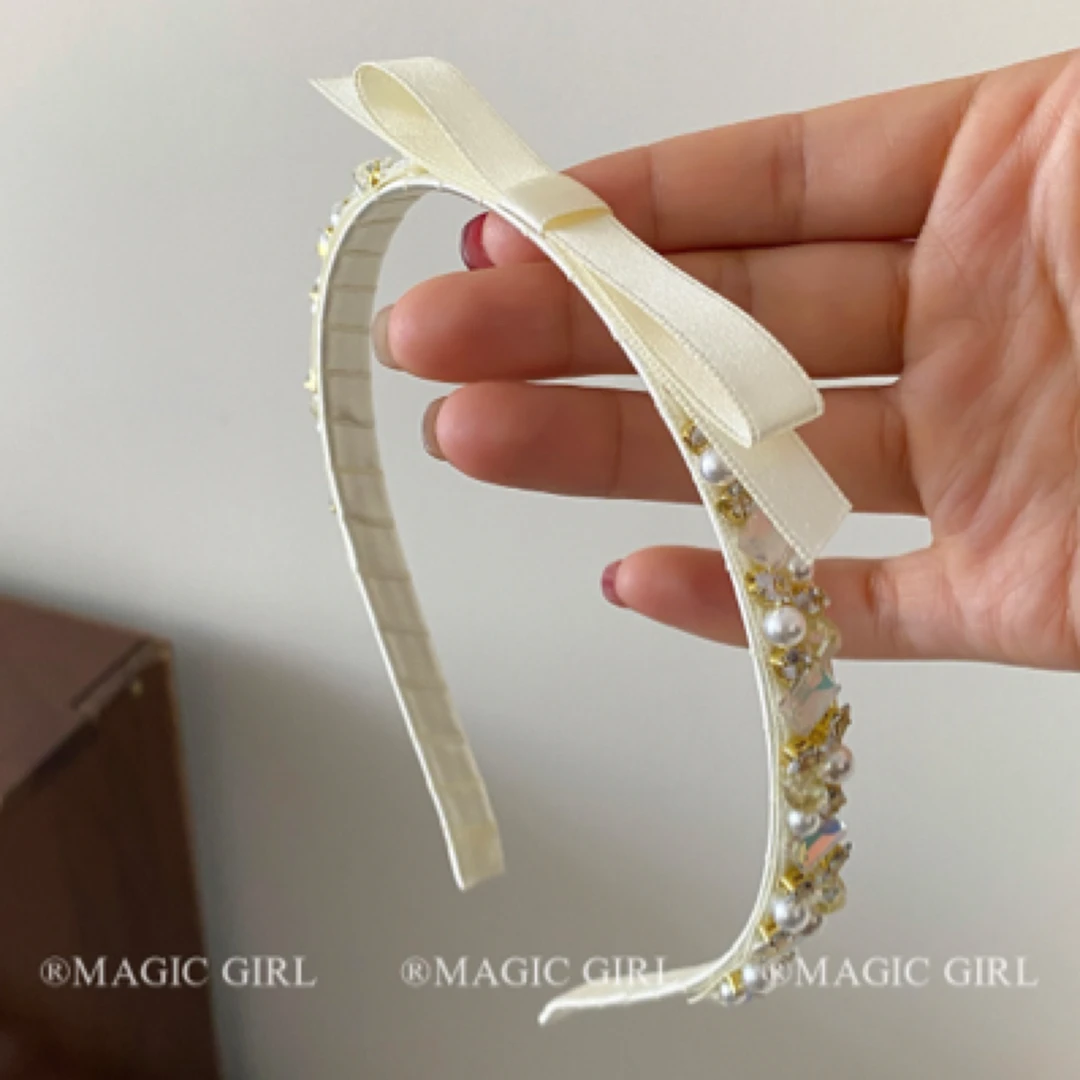 千金大小姐~重工蝴蝶结发箍女精致压发头箍法式高级感发卡头饰