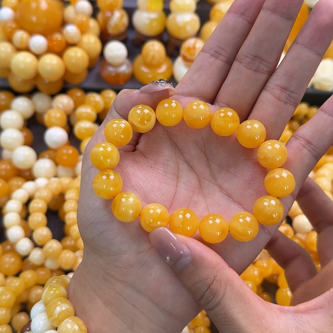 蜜蜡未镶嵌珠宝奇石同料14mm