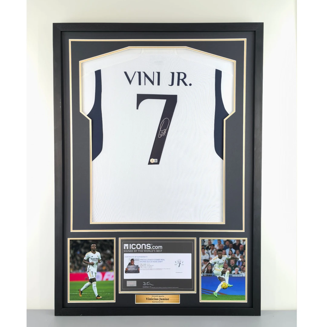 【帝星体育上海店】皇马维尼修斯23/24赛季签名球衣（icons证书）