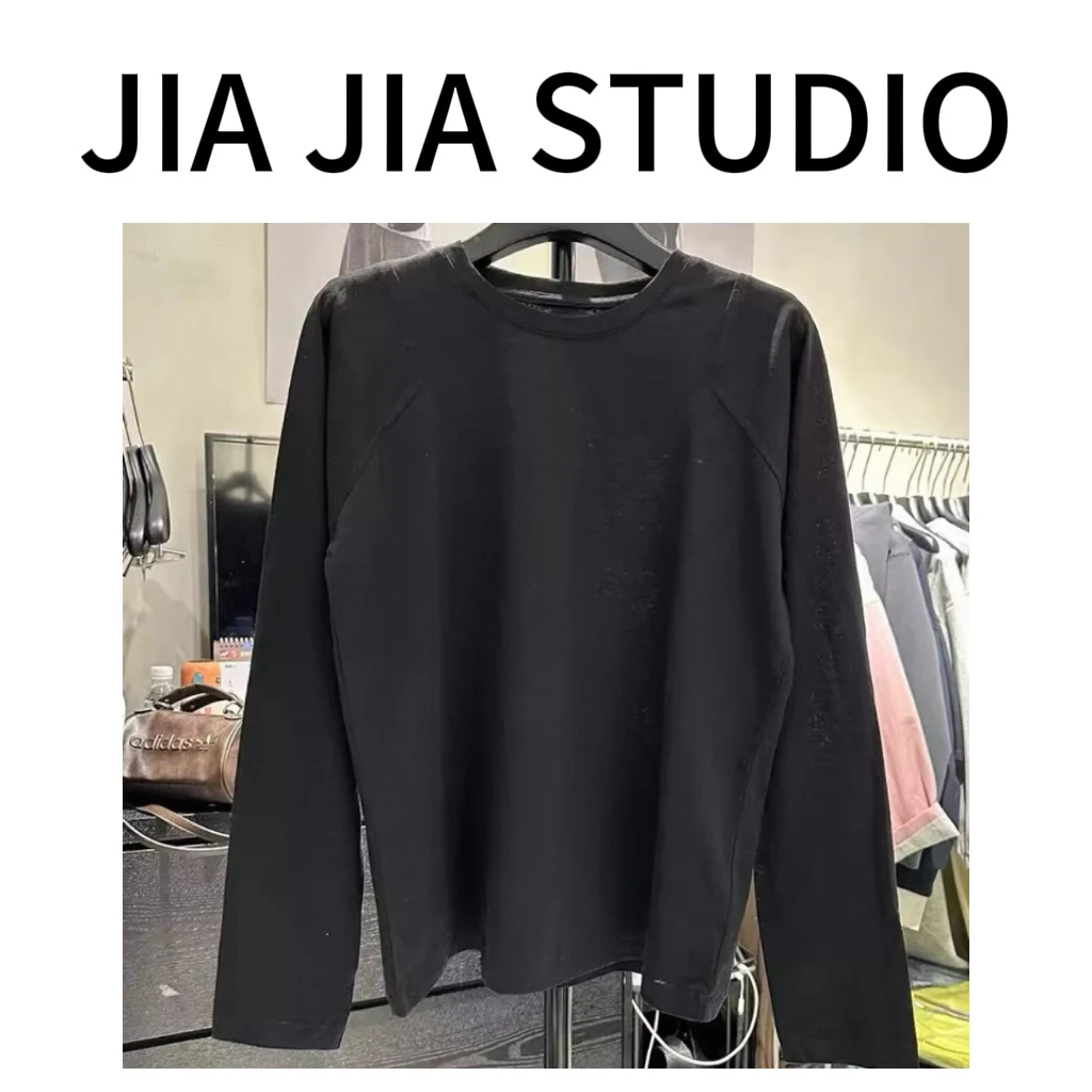 嘉嘉推荐#7753【早春款】慵懒文艺长袖基础T恤打底百搭上衣