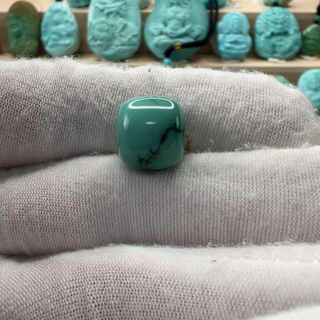 未镶嵌绿松石老型对珠11.4x10.6mm