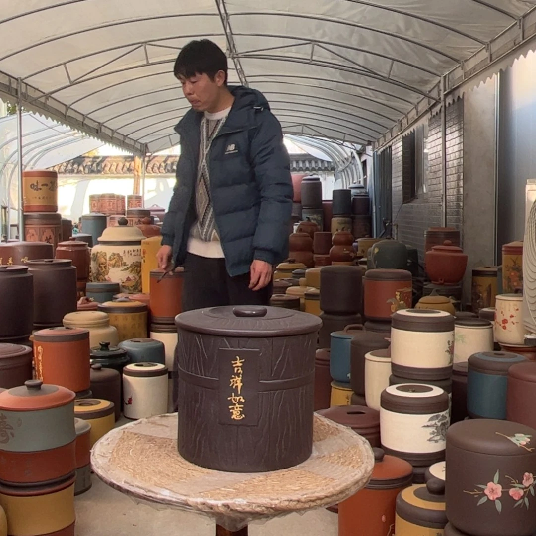 紫砂茶叶罐8 饼茶叶罐