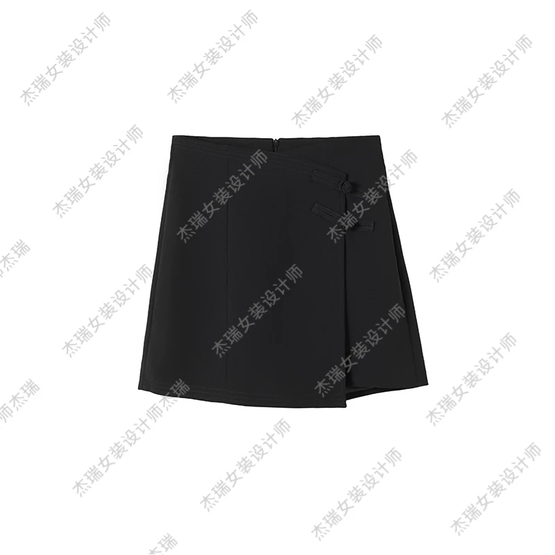 JUNJJ【百搭神裤】2024年国风裙裤度假时尚别致显瘦藏肉高腰休闲女