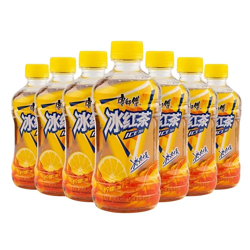 康师傅冰红茶柠檬味330ml*12/6瓶/整件迷你小瓶装果味饮料饮品