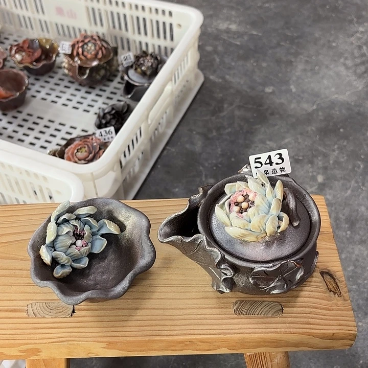 山泉造物手工制作柴烧543一套