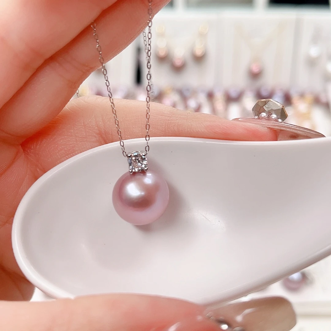 合金淡水珍珠吊坠(赠链)