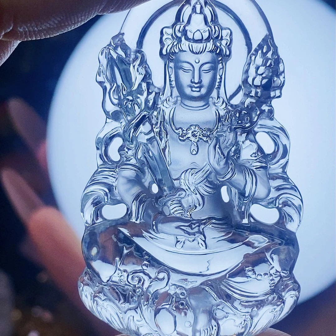 水晶颈饰未镶嵌余**醉吊坠