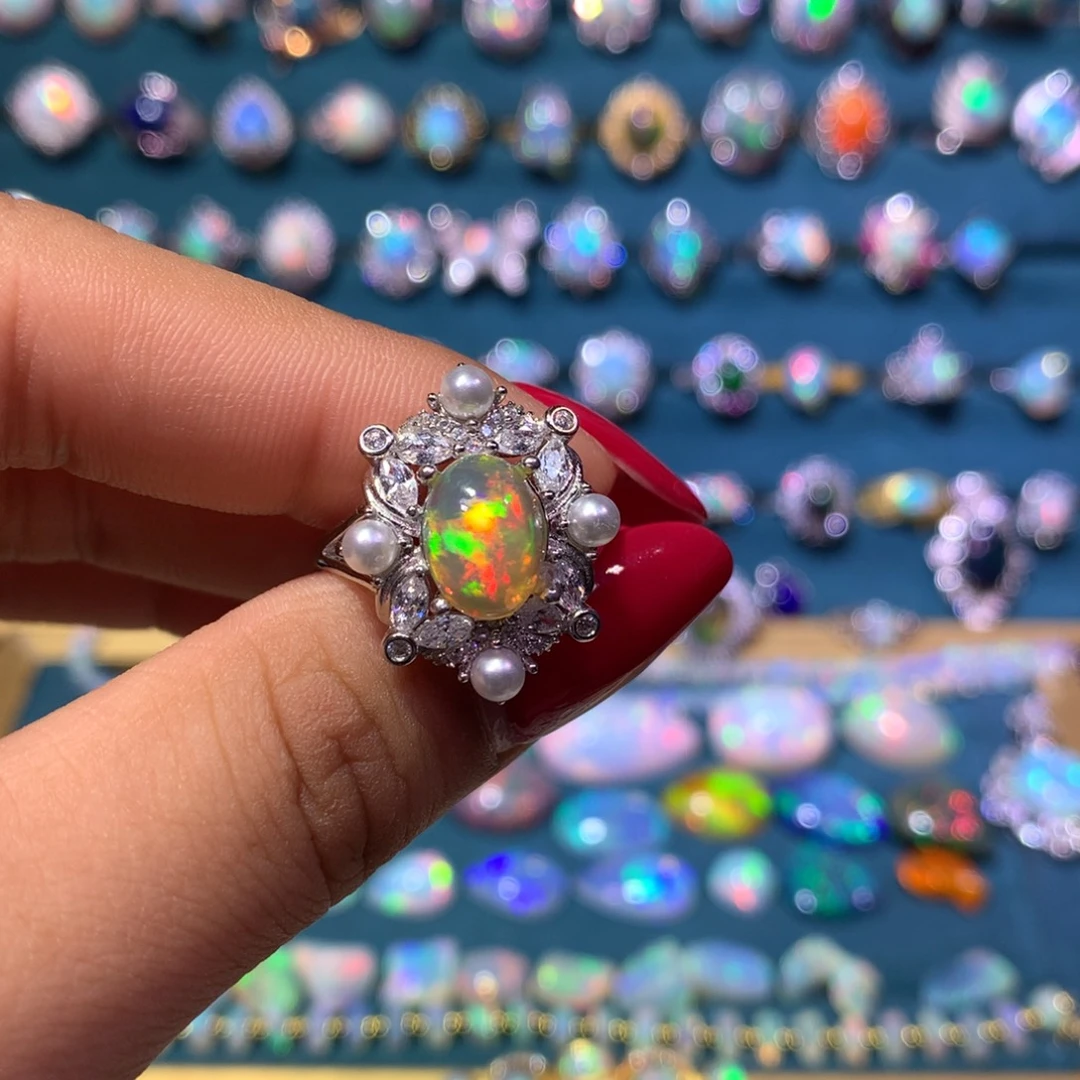 欧泊银S925镶嵌戒指款