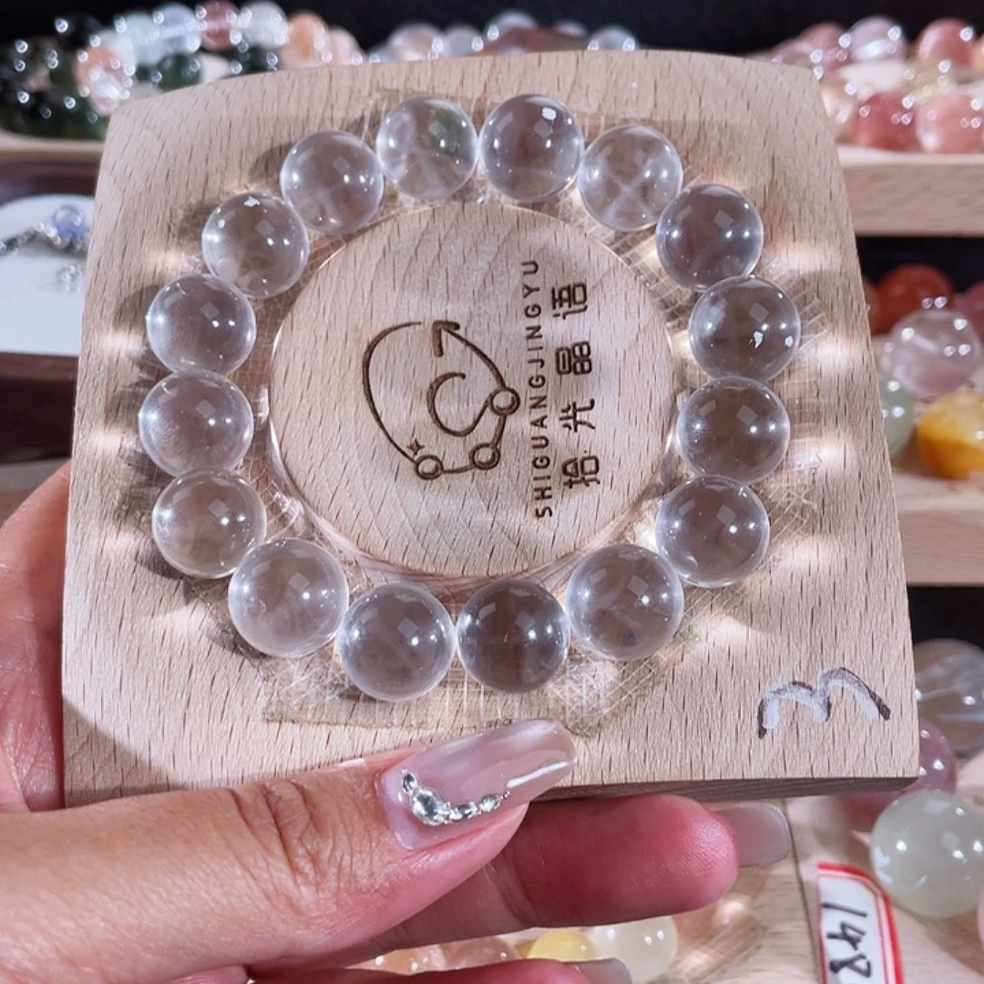 水晶手链未镶嵌定制白水晶