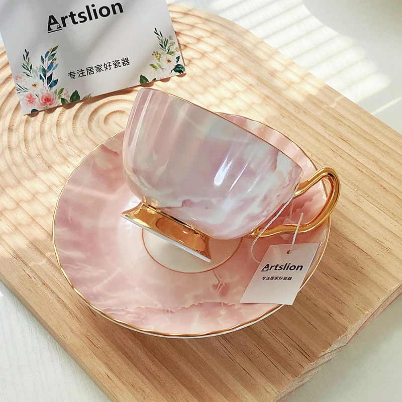 欧式骨瓷咖啡杯高颜值英式下午茶杯陶瓷咖啡杯轻奢高级感