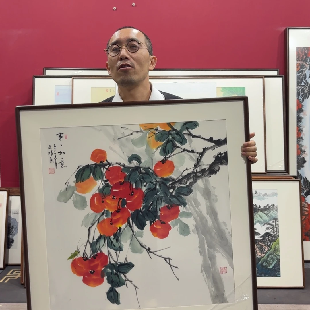 国画手绘作品80:80