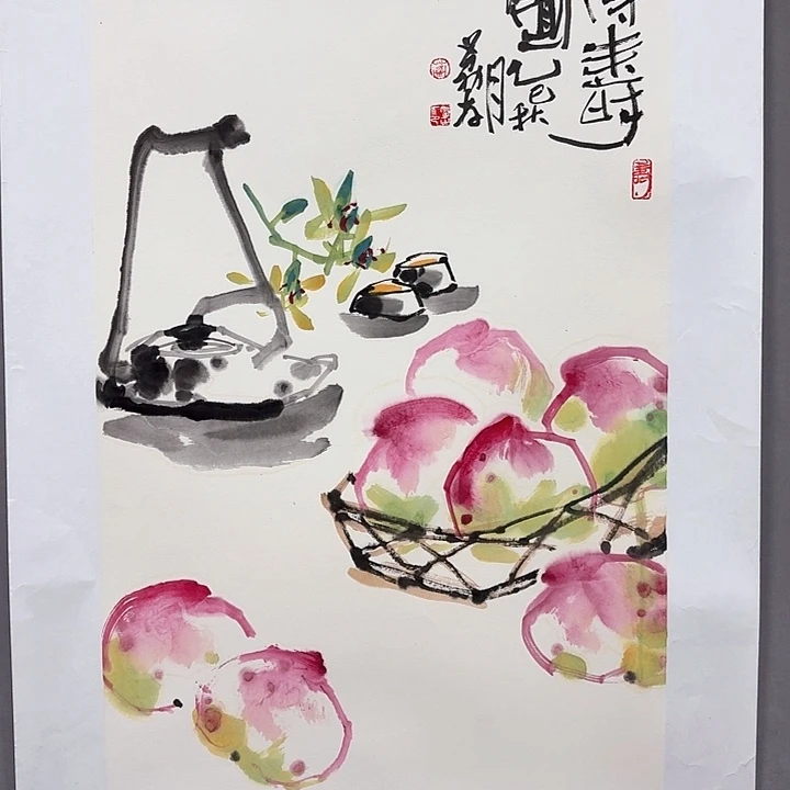 国画亲笔手绘放心去藏