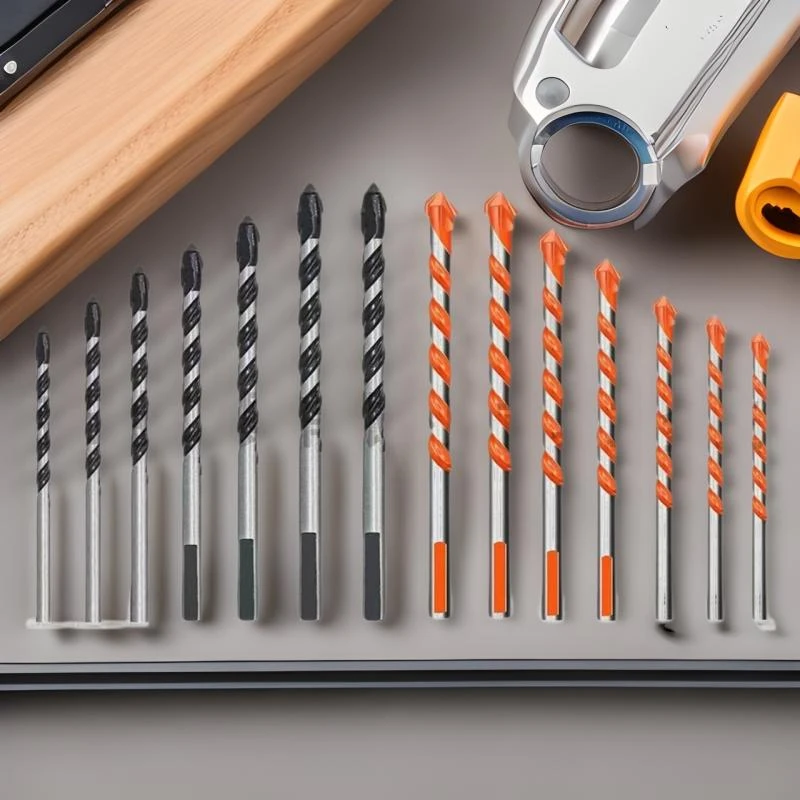 全瓷瓷砖打孔钻头高硬度钨钢合金四刃霸王钻三角玻璃磁砖冲击电钻