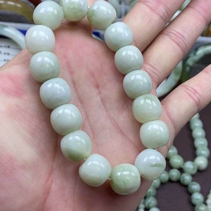 蛇纹石玉未镶嵌手链