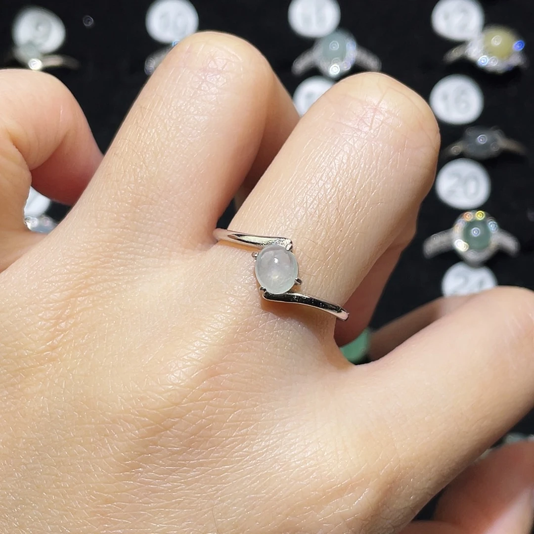 翡翠未镶嵌戒指戒指