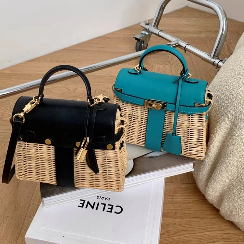 特殊藤料编织 复古感包包  可单肩可斜肩可手拎MA211009