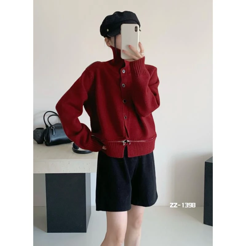 2025新款网红爆款别致针织衫上衣高级感春季开衫毛衣1398