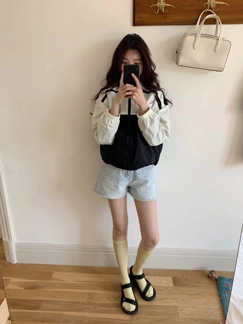 路一.韩国 Seoul代购 必入 Call my name 牛仔短裤 L25032219