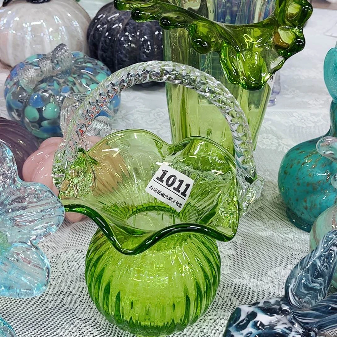 1011花篮 家悦琉璃工艺品