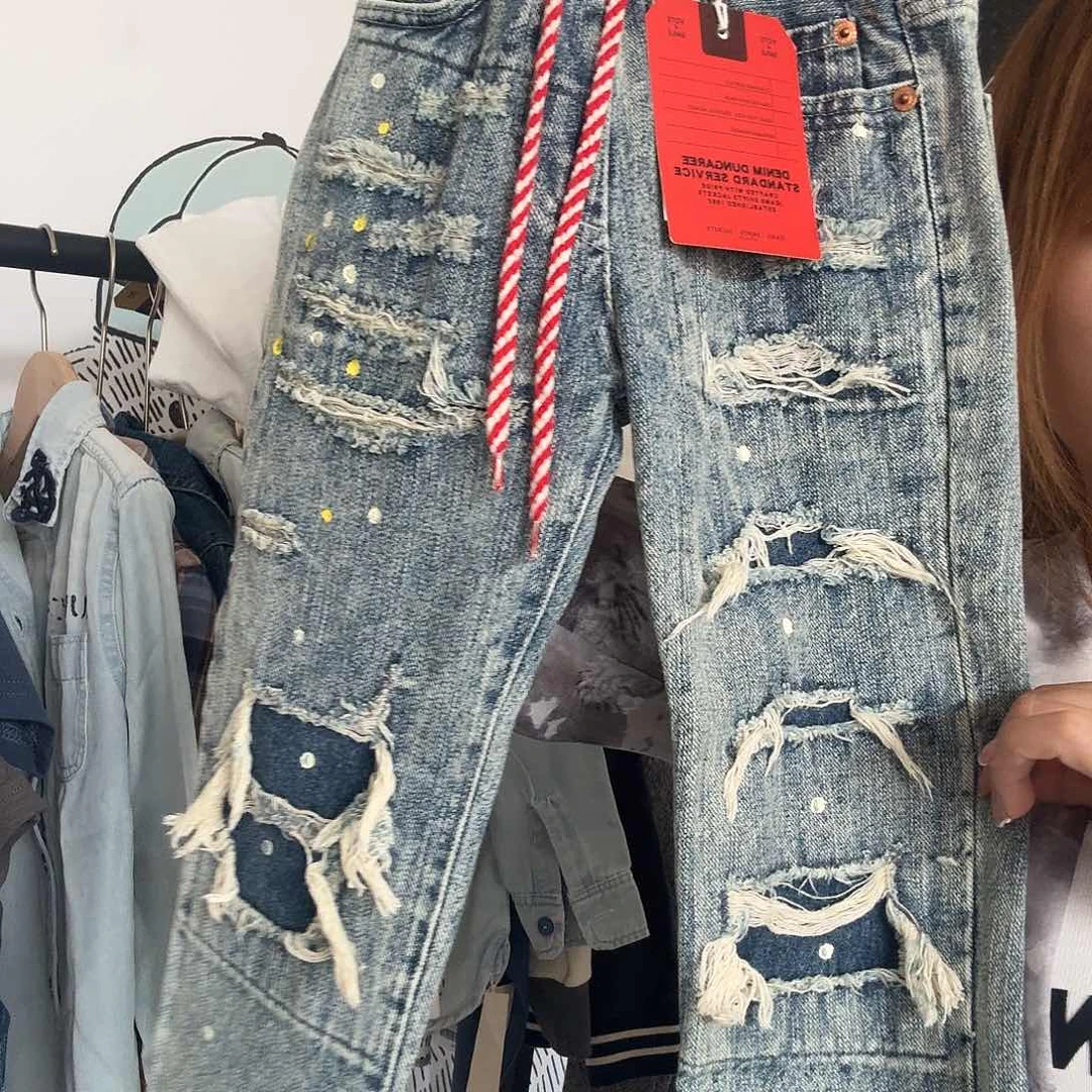 110重工牛仔裤DD的