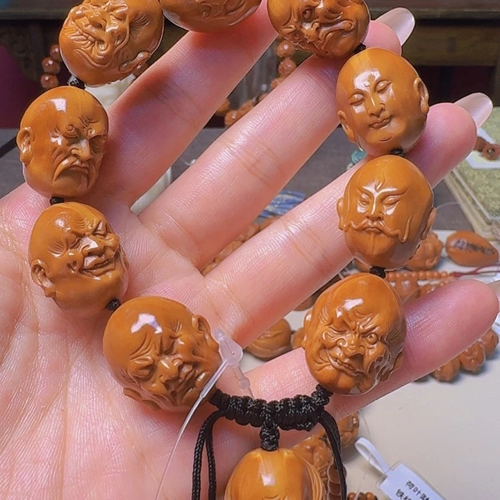 橄榄核手串/手链1.9 铁核 双面十八罗汉橄榄核