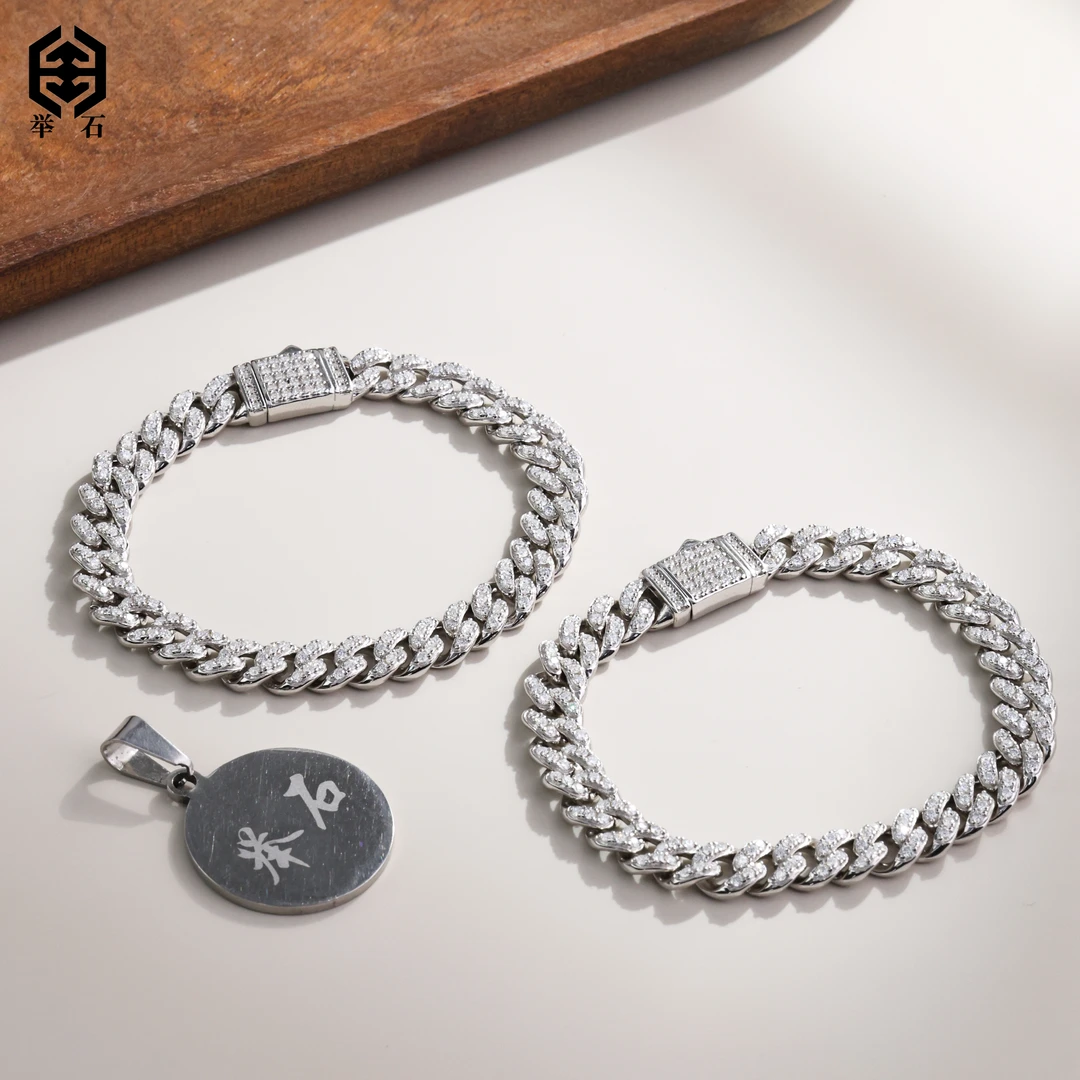 925银莫桑石银制品 【举石】X0825-013-47莫桑钻手饰（一件/多样性）Y