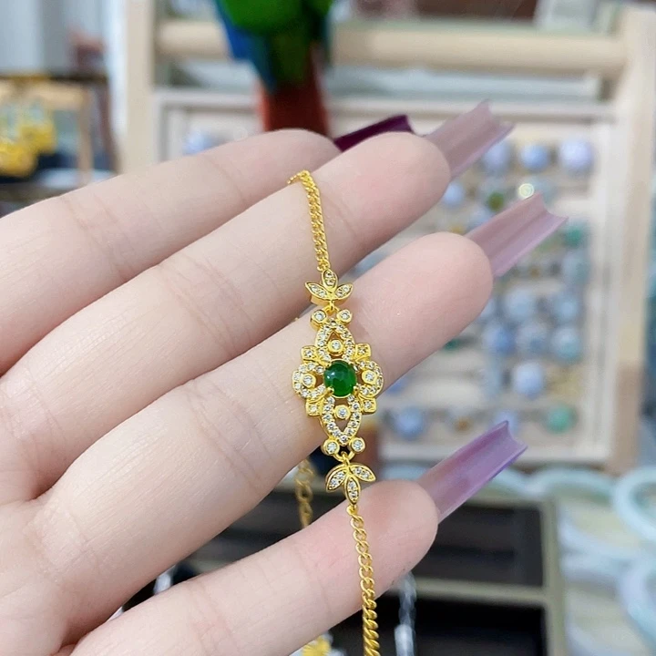 颈饰未镶嵌翡翠天然翡翠Ａ货
