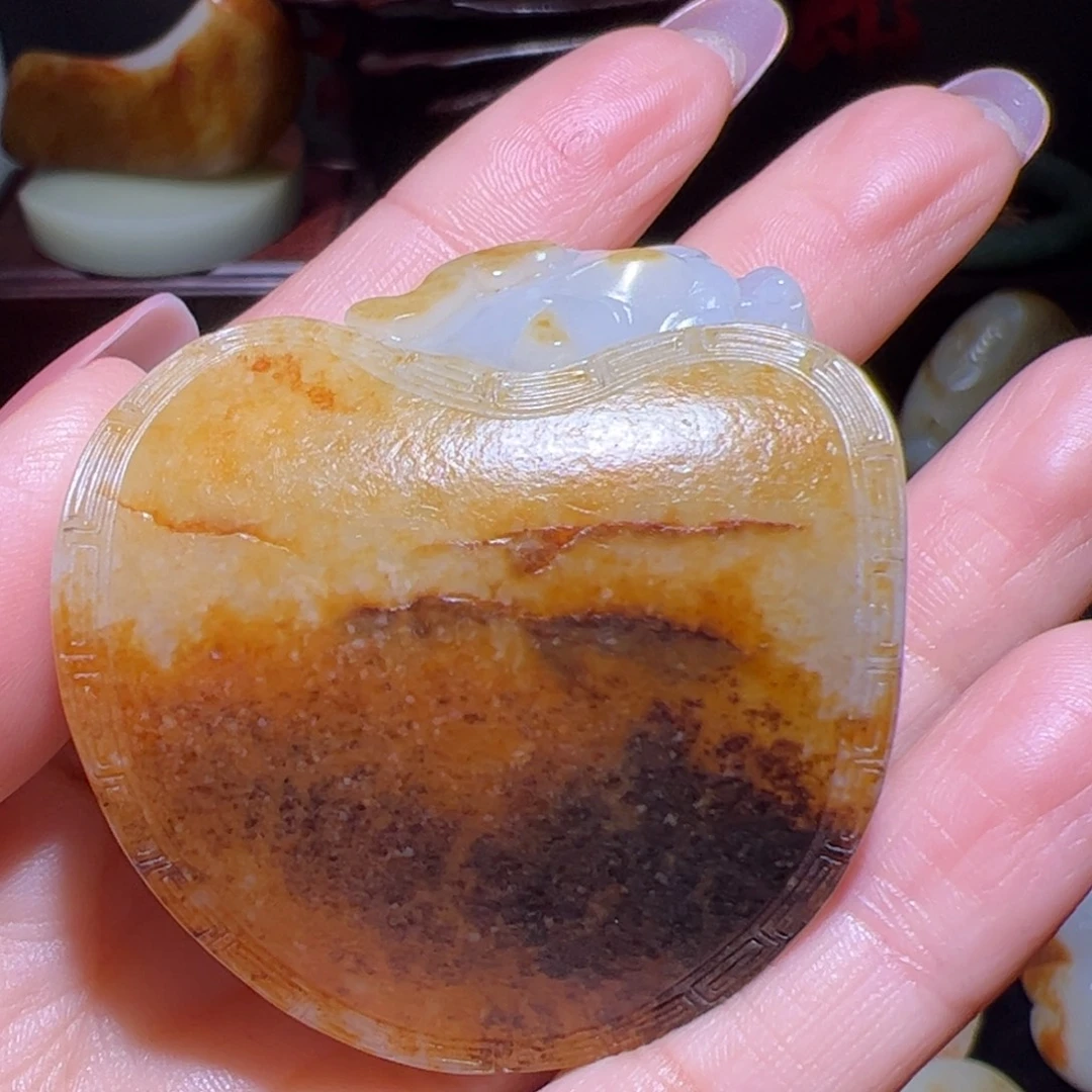 和田玉未镶嵌挂件