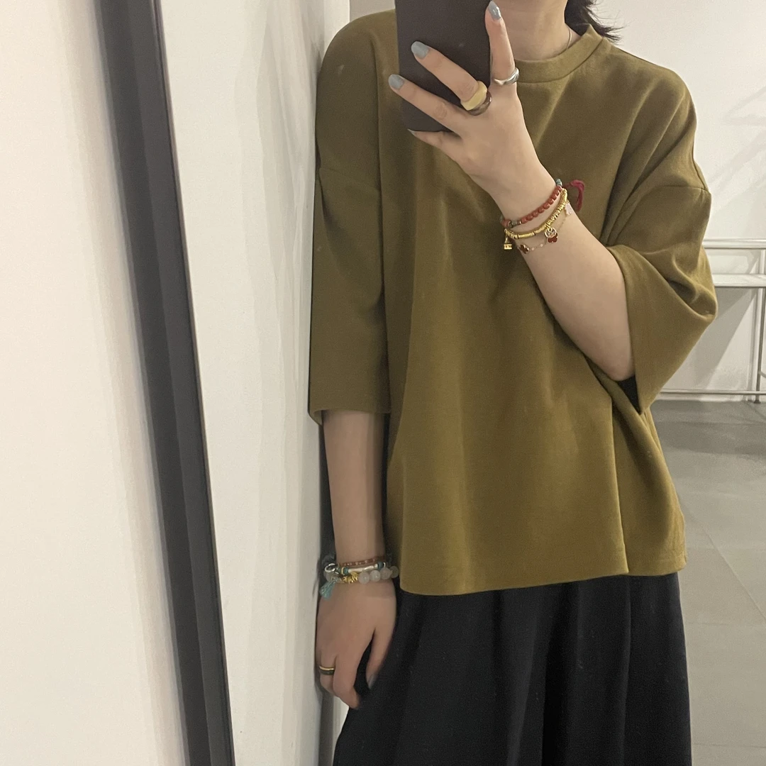 自制简约大版短袖T恤