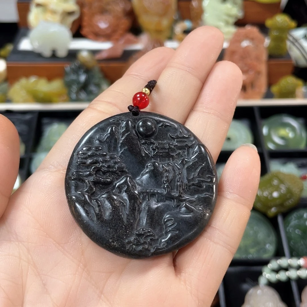 蛇纹石玉颈饰未镶嵌