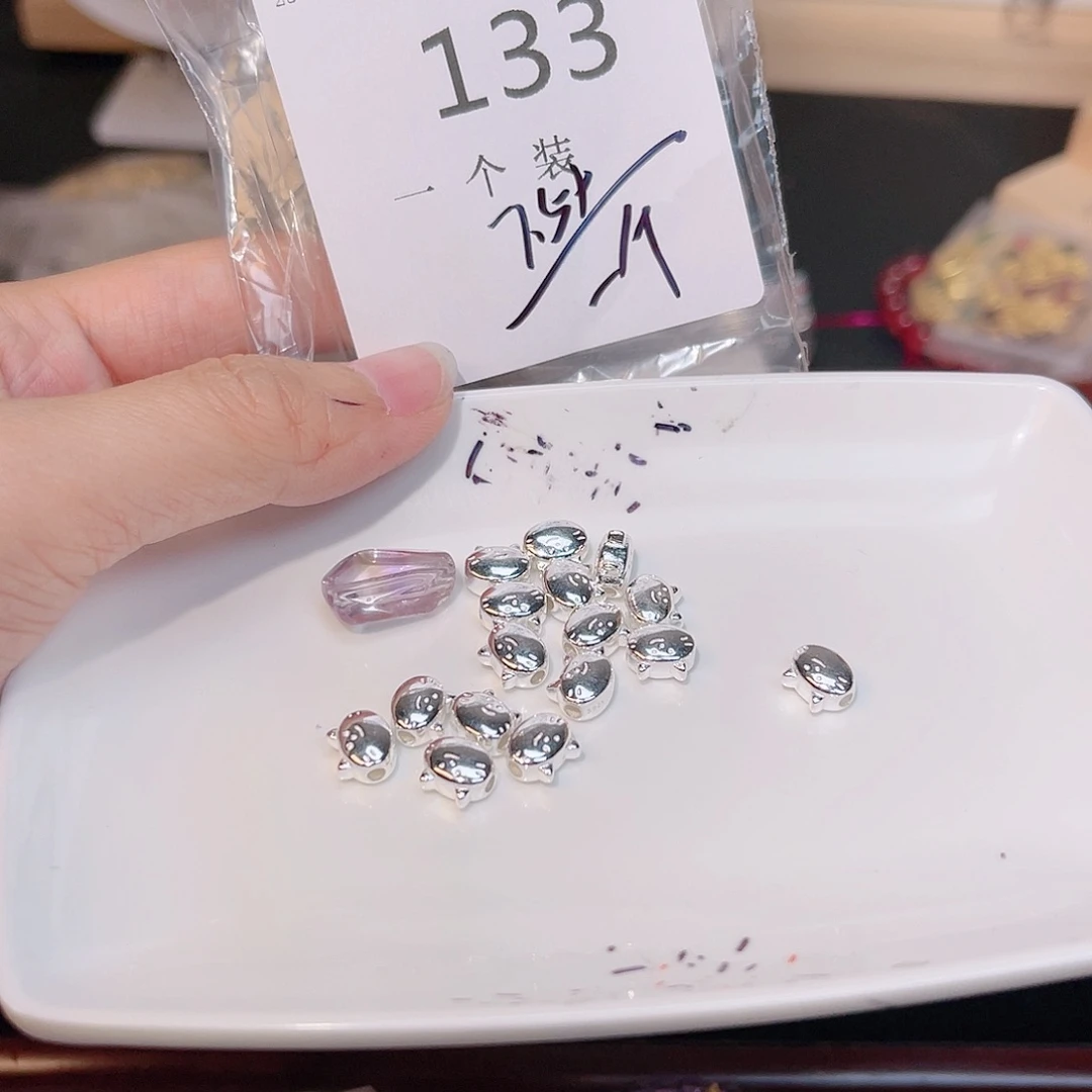 紫晶珠宝半成品银S925镶嵌133