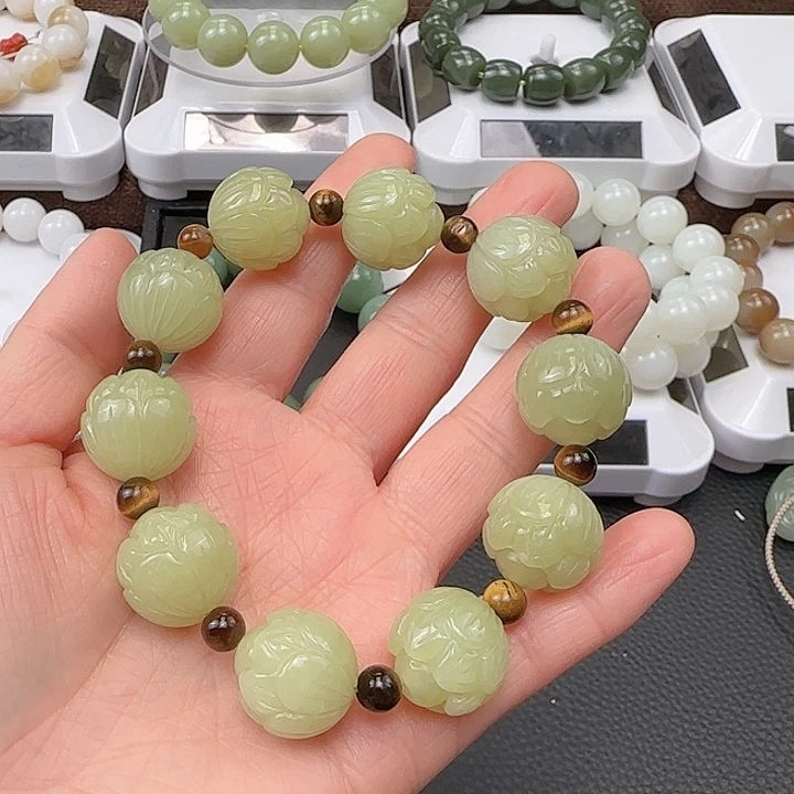 和田玉手串未镶嵌