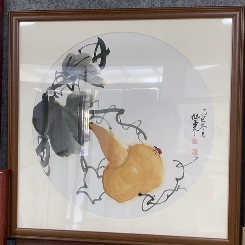【闪购商品】国画手绘国画带框65.65
