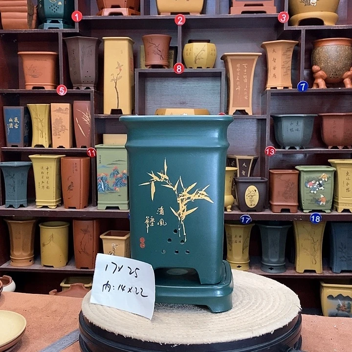 紫砂花盆紫砂花盆