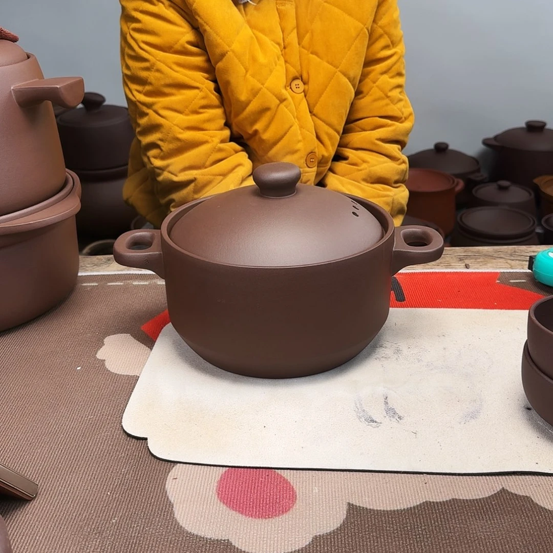 紫砂砂锅3升正品无暇