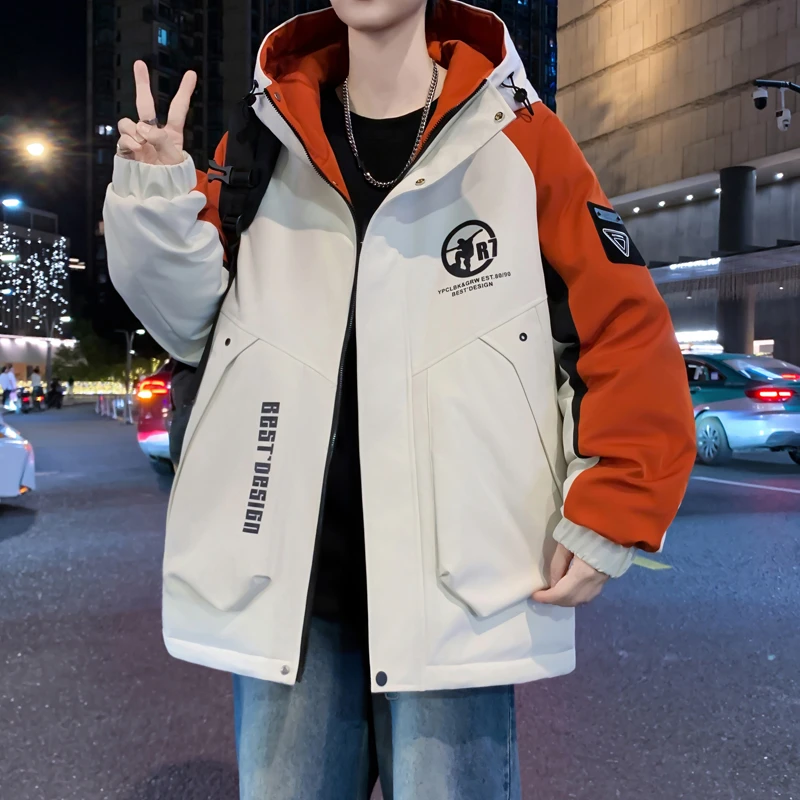 2025秋季新款学生宽松潮流帅气连帽夹克青少年男生帅气大童外套