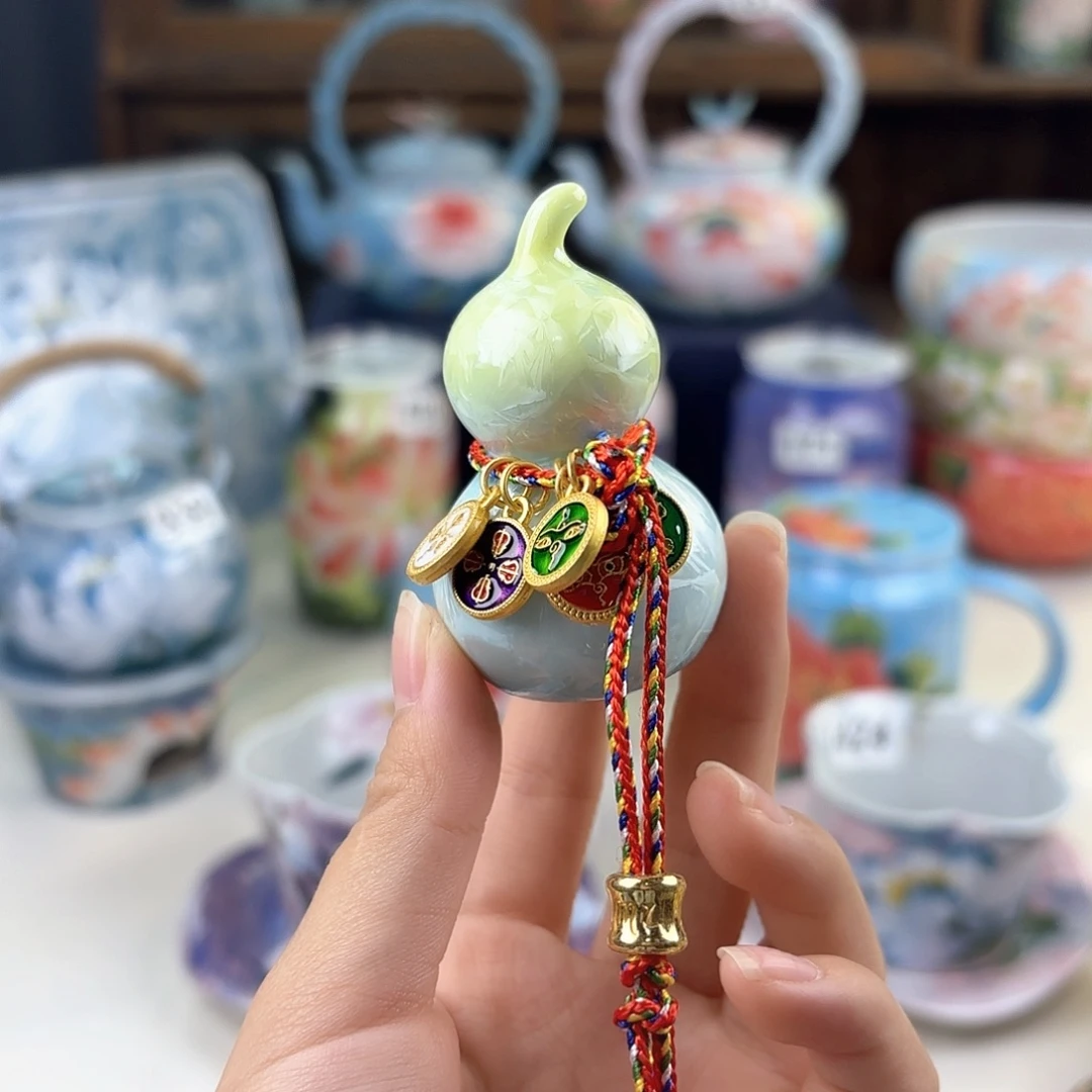 景德镇手绘高温釉下彩陶瓷茶具