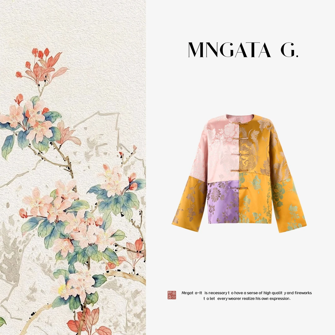 MNGATA G.宫小妍【半夏秋来】桑蚕丝早秋新中式中国风外套5071510