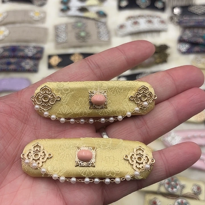 蒙古元素发卡一对