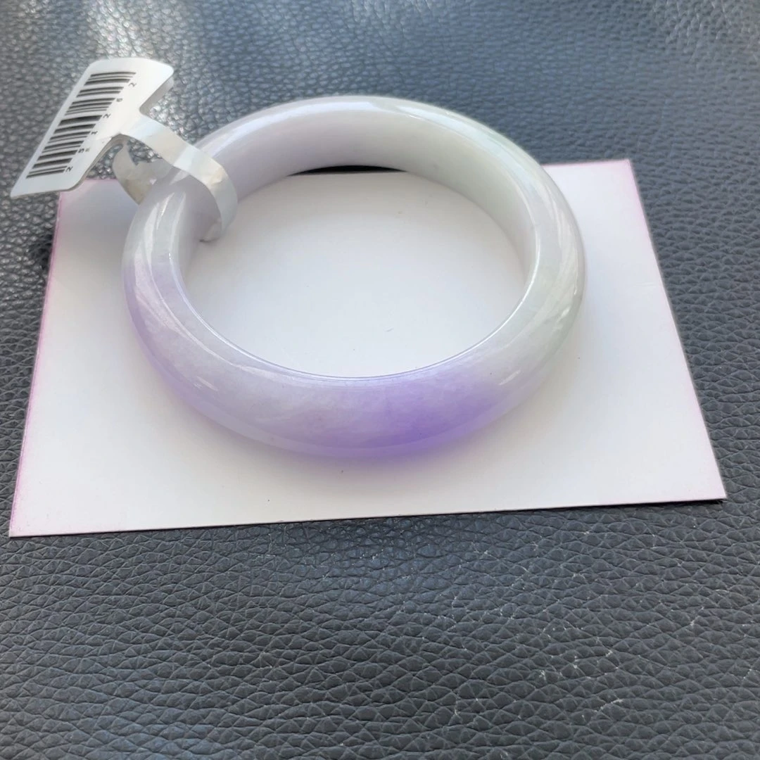 翡翠未镶嵌手镯35号54.6正圈棉线