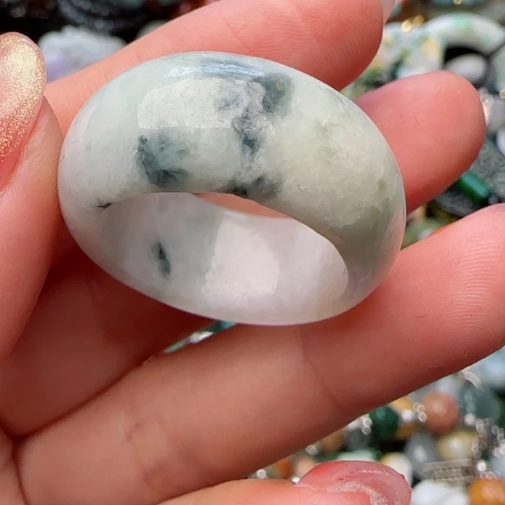 翡翠戒圈未镶嵌天然A货53